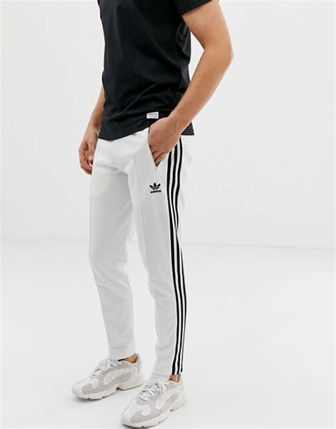 weiße adidas jogginghose mit bund